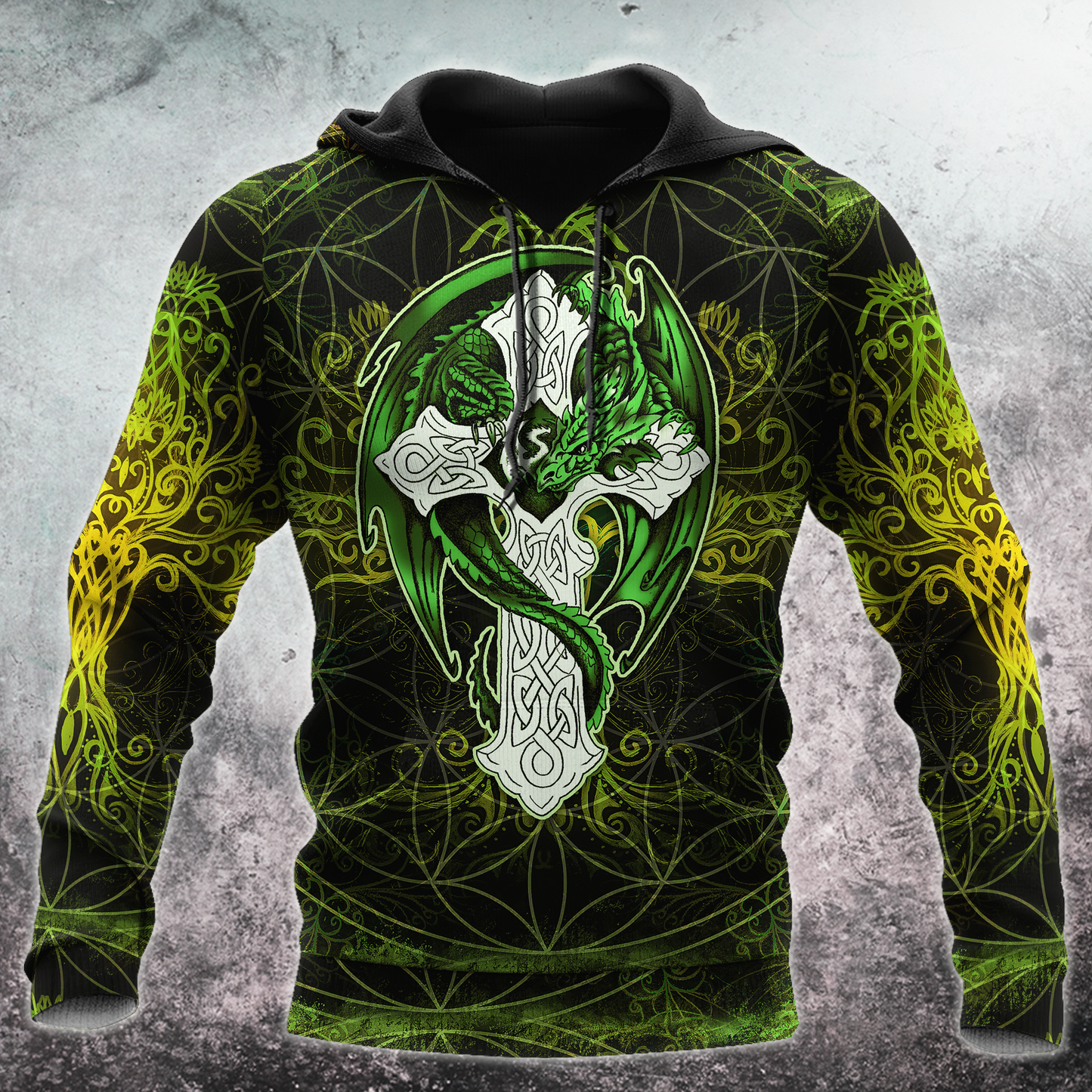 Celtic Dragon Cross Irish Saint Patrick's Day 3D All Over Printed Unisex Shirts TN