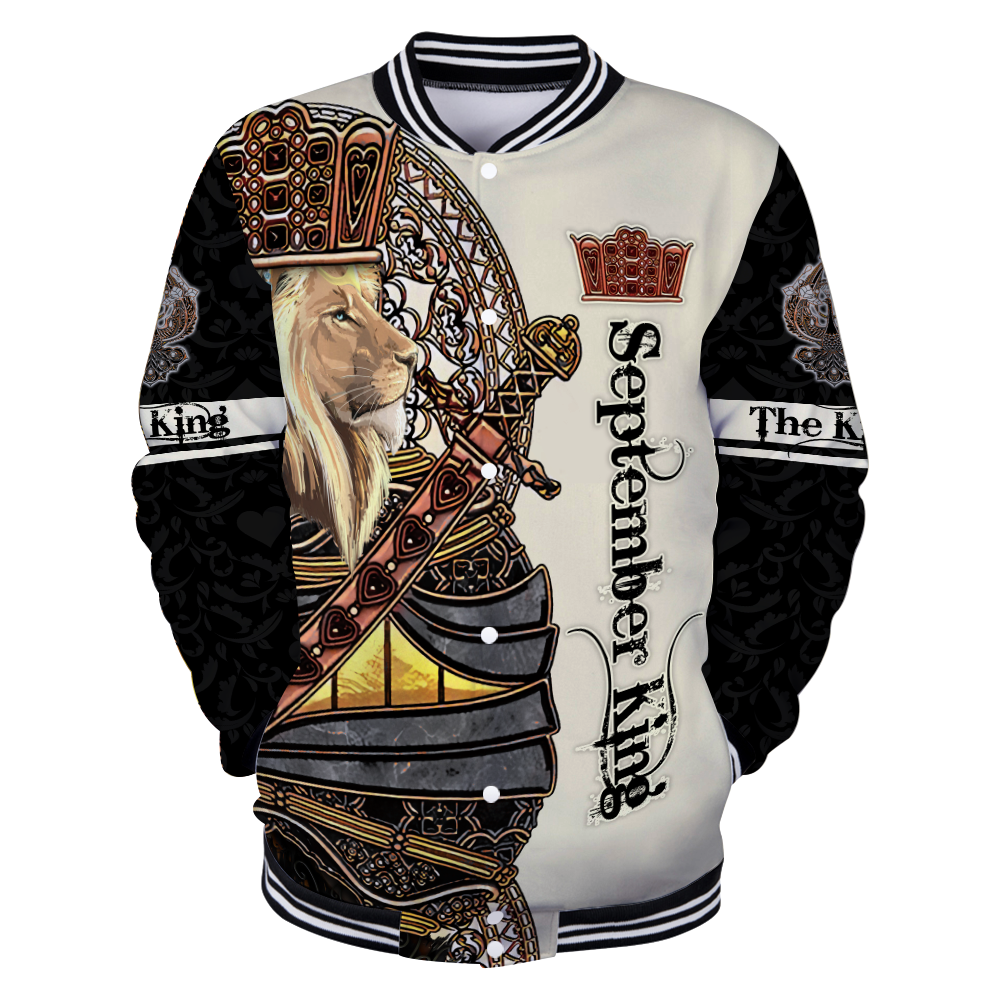 September Black King Lion  3D All Over Printed Unisex Shirts