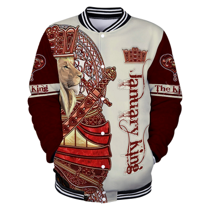 January King Lion 3D All Over Printed  Unisex Shirts
