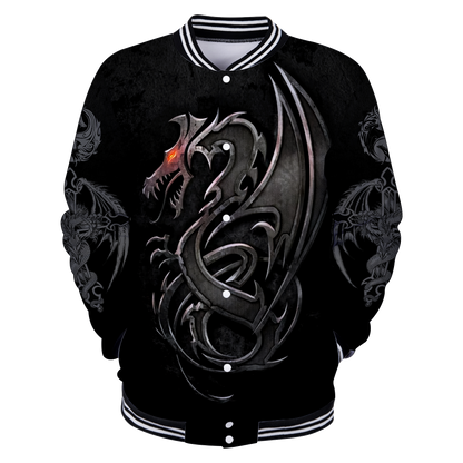 3D Armor Tattoo and Dungeon Dragon Hoodie HAC130102 - Amaze Style™-Apparel
