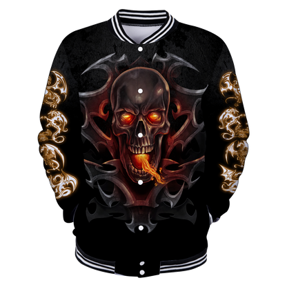 3D Armor Tattoo and Dungeon Dragon Hoodie HAC130101-Apparel-NM-Baseball jacket-S-Vibe Cosy™