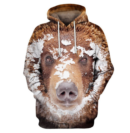 3D All Over Print Bear Hoodie-Apparel-6teenth World-Hoodie-S-Vibe Cosy™