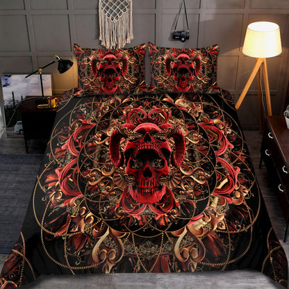 Skull & Rose Bedding Set HAC210703-NM-Bedding Set-NM-Twin-Vibe Cosy™