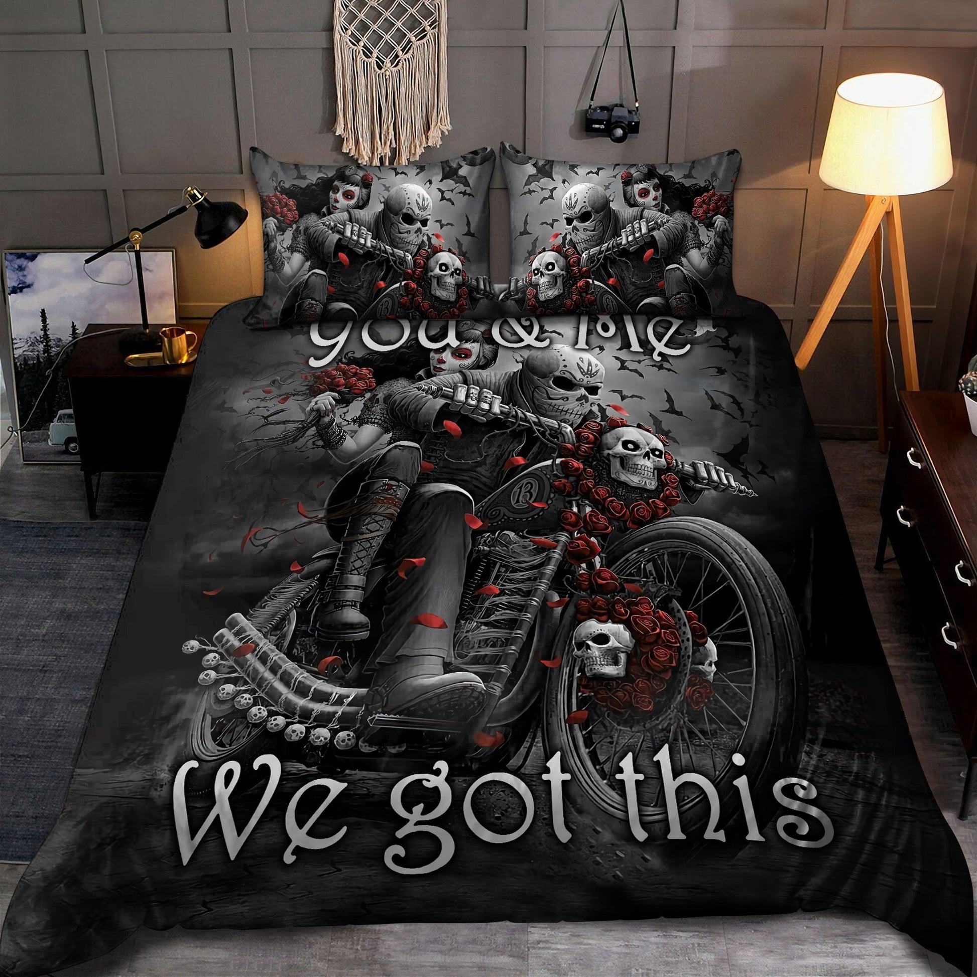 Skull Gothic Art Bedding Set HAC200703-NM-Bedding Set-NM-Twin-Vibe Cosy™