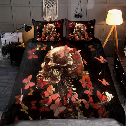 Rose & Skull Art Bedding Set HAC060704-NM-Bedding Set-NM-Twin-Vibe Cosy™