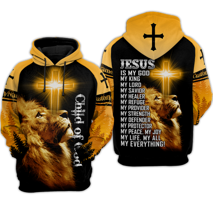 Child Of God Custom Name 3D All Over Printed Shirts For Men and Women Pi15102004