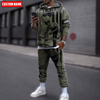 Tmarctee Customized Name Carpenter 3D All Over Printed Combo Hoodie + Sweatpant C14 NTN11092101