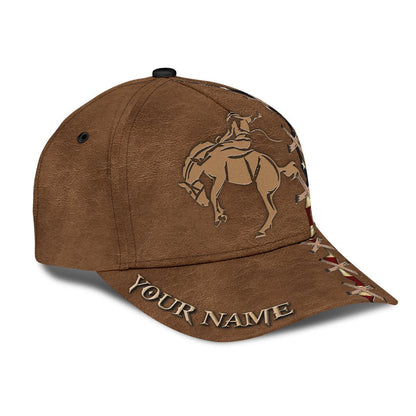 Personalized Name Rodeo Classic Cap American Horse Rider Ver 2