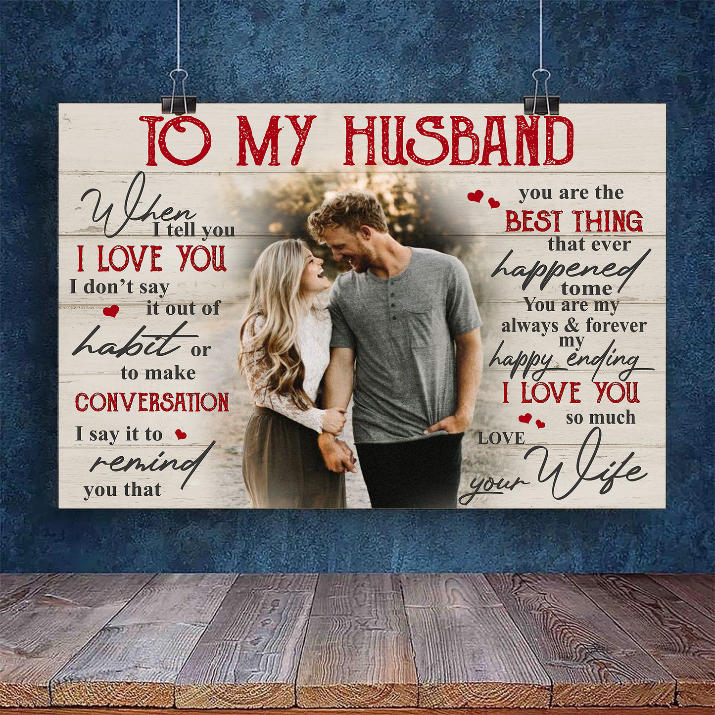 When I Tell You Love You Personalized Canvas Poster Home Decor Best Gift For Couple