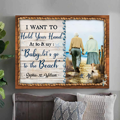 I Want To Hold Your Hand Canvas Poster Home Decor Best Gift For Couple
