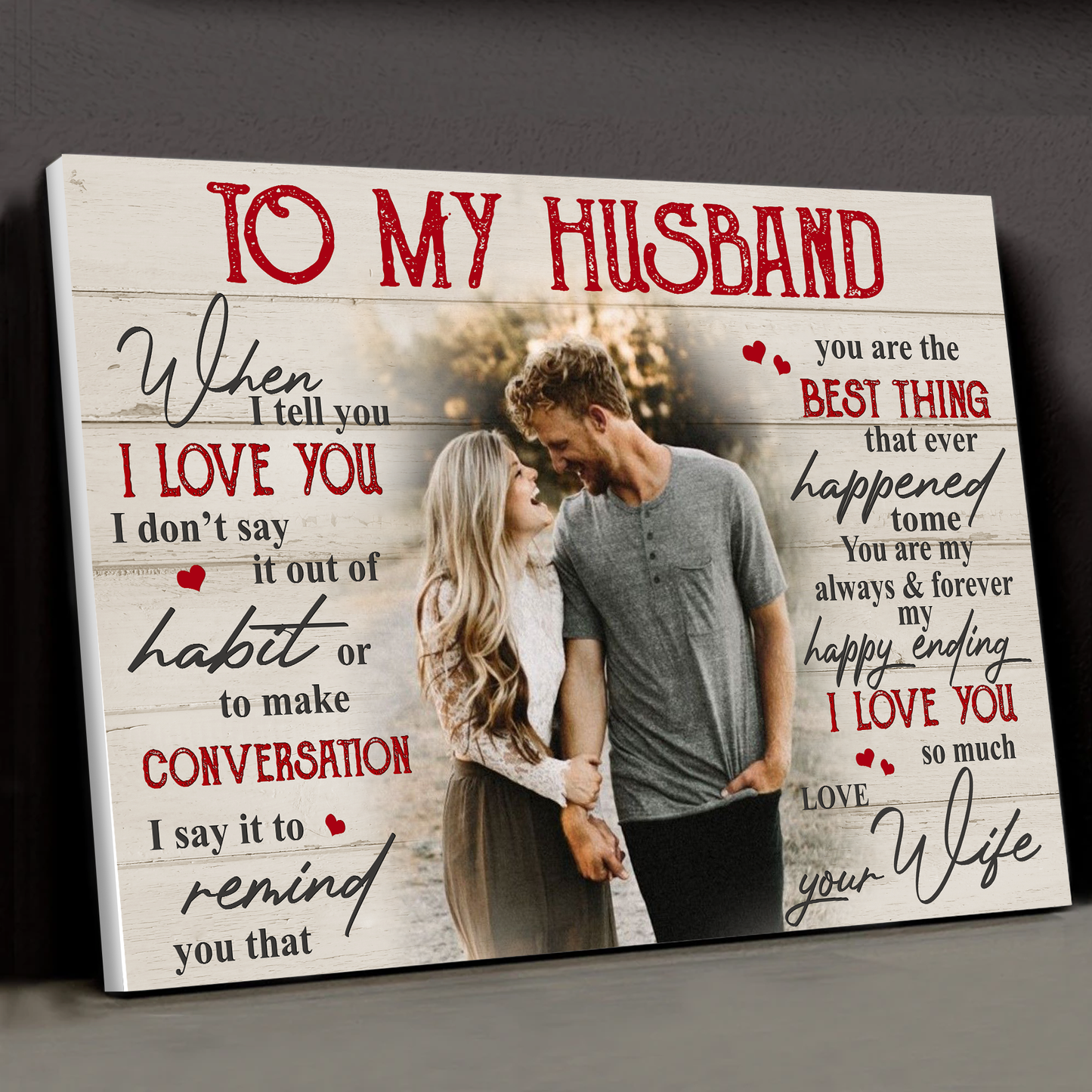 When I Tell You Love You Personalized Canvas Poster Home Decor Best Gift For Couple