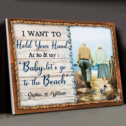 I Want To Hold Your Hand Canvas Poster Home Decor Best Gift For Couple