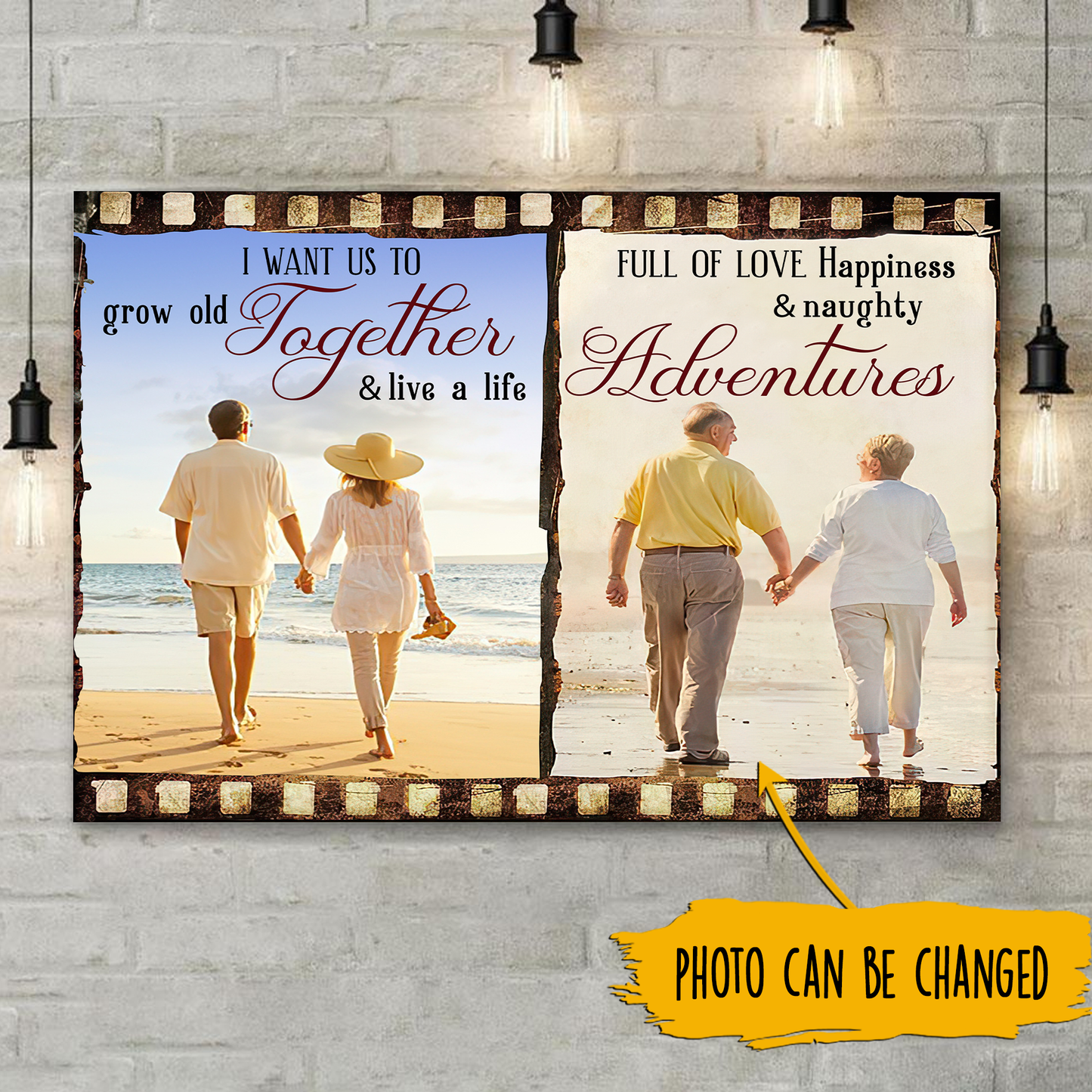 I Want Us To Grow Old Together Canvas Poster Best Gift For Couple Home Decor