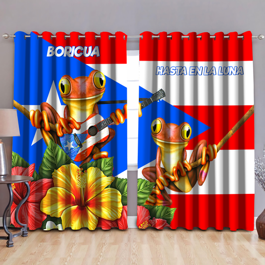 Maga Coqui Puerto Rico Curtains