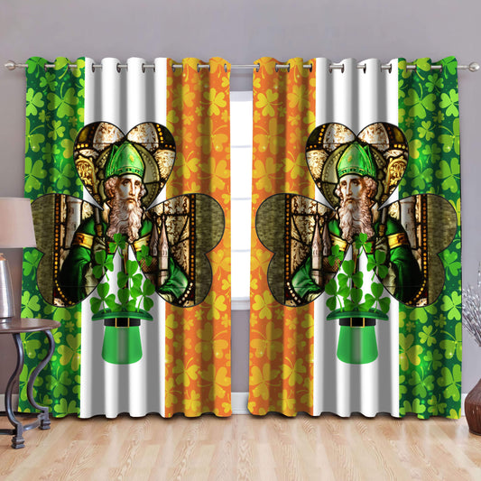 Ireland Saint Patrick's Day 3D Design Thermal Grommet Window Curtains