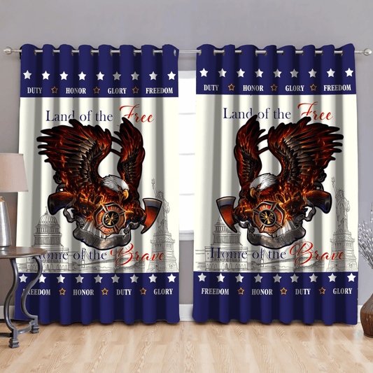 Firefighter Window Curtains