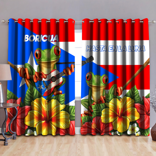 Coqui Puerto Rico Widow Curtains