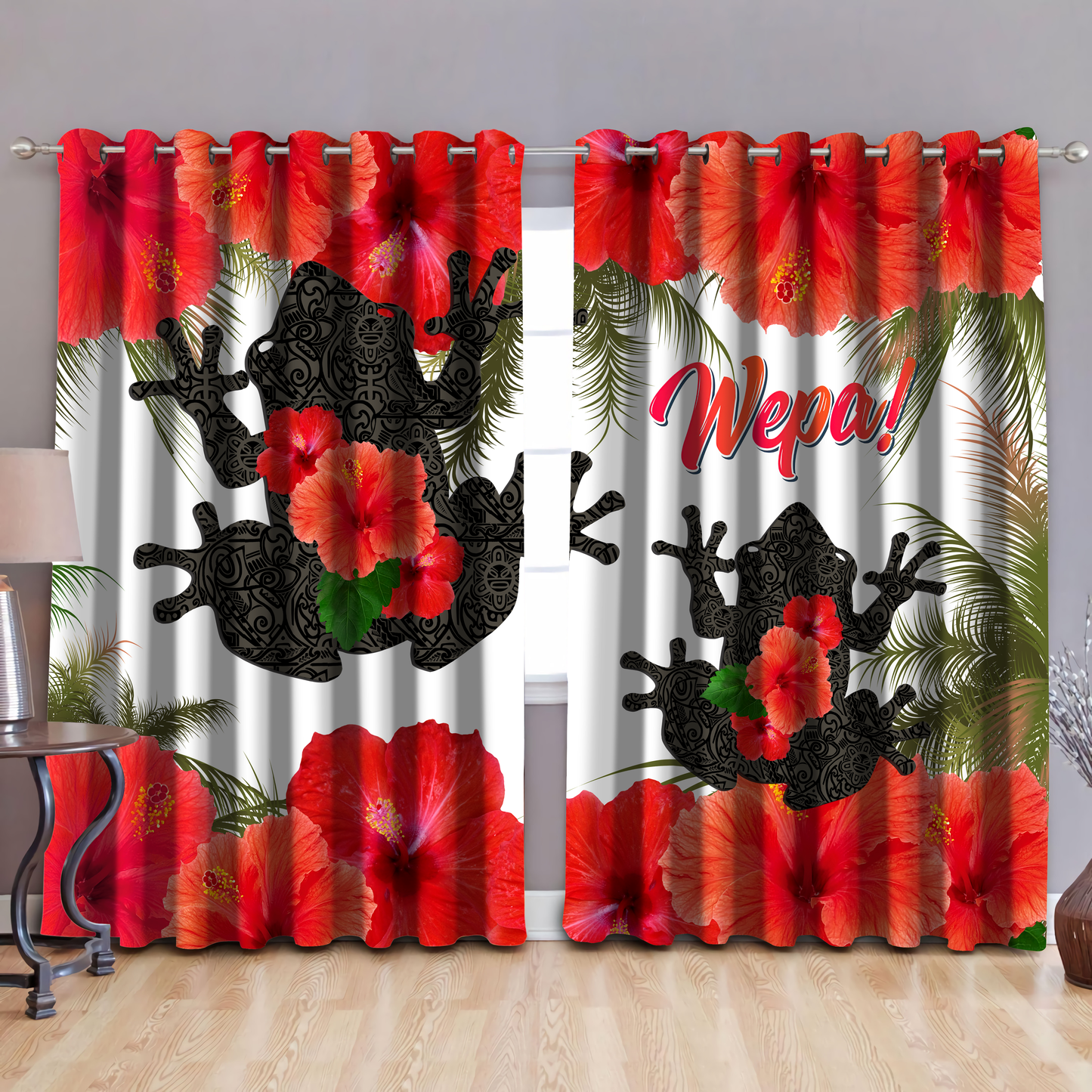 Maga Coqui Tattoo Puerto Rico Curtains