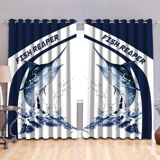 Marlin fishing design 3d print Curtain