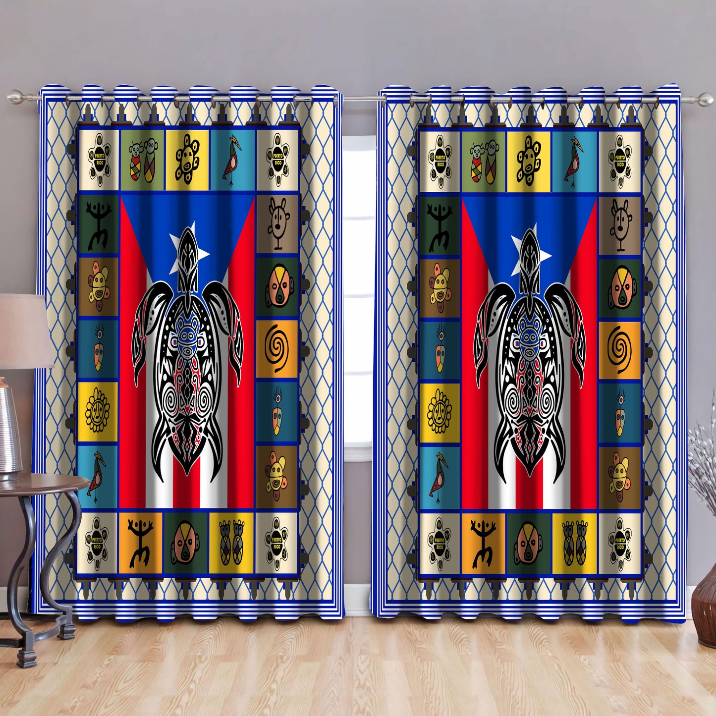 Puerto Rico Beautiful Window Curtains