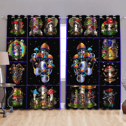 Mushroom Window Curtains