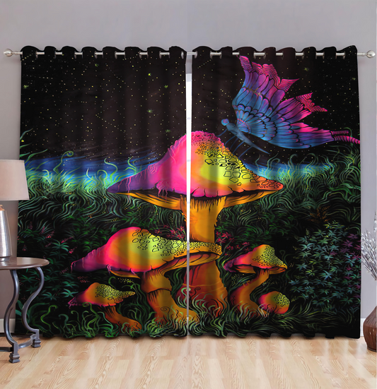 Mushroom Window Curtains