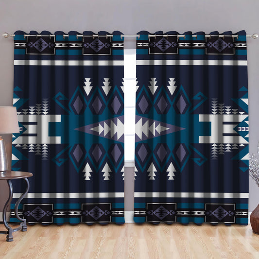 Native American Pattern 3D All Over Printed Window Curtains