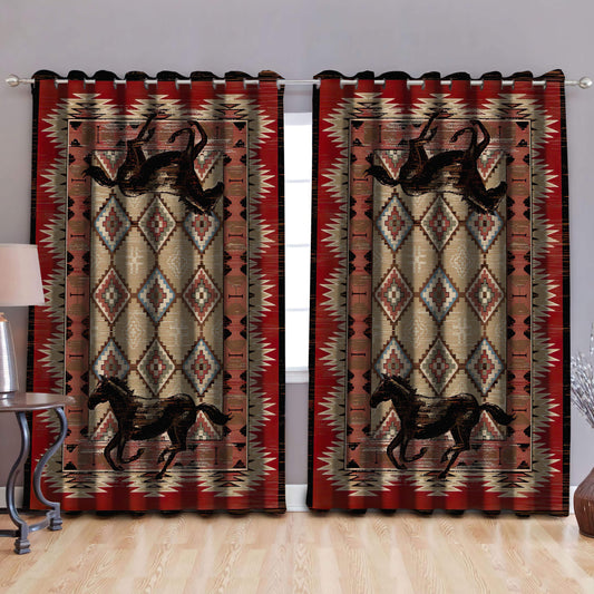 Native American Pattern 3D All Over Printed Window Curtains