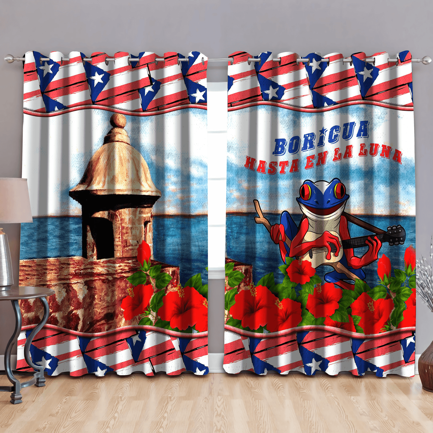 Puerto Rico Beautiful Window Curtains