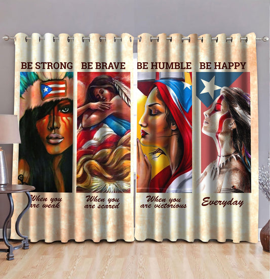 Puerto Rico Beautiful Girls Window Curtains