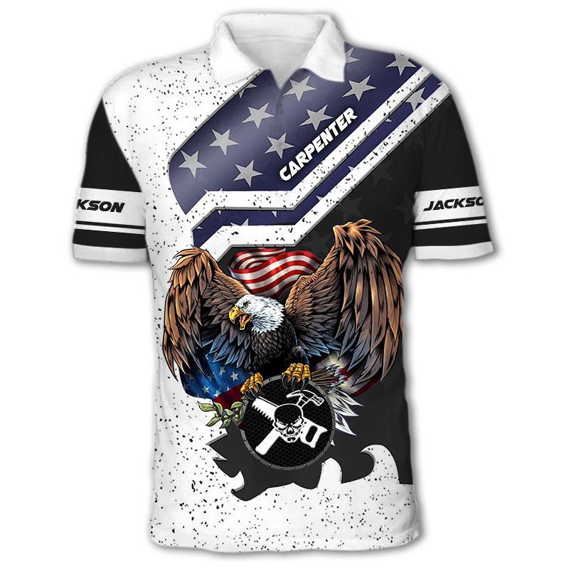 Personalized Name American Carpenter 3D All Over Printed Unisex Shirts Ver 2