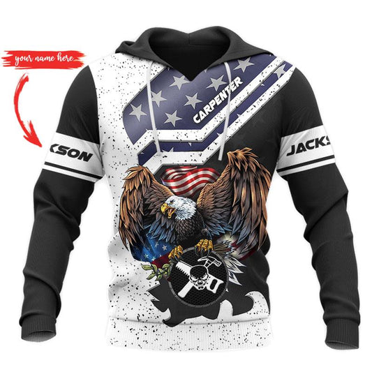 Personalized Name American Carpenter 3D All Over Printed Unisex Shirts Ver 2