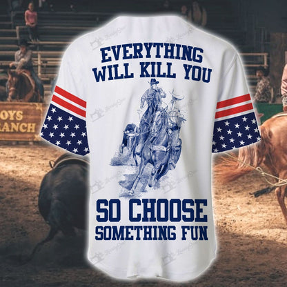 Personalized Name Rodeo Baseball Shirt Team Roping Ver 2