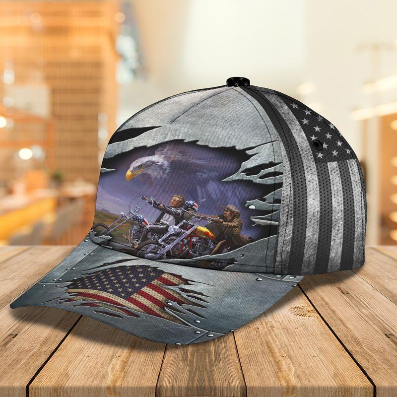 Personalized Name Biker Classic Cap American Biker