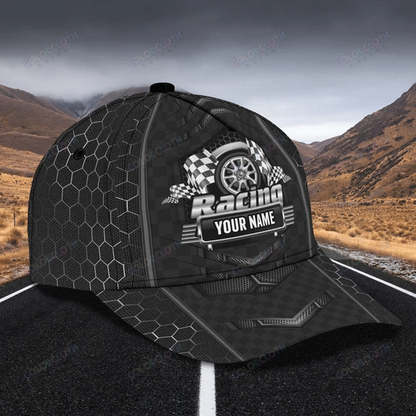 Personalized Name Biker Classic Cap Race On Ver 2
