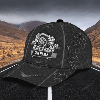 Personalized Name Biker Classic Cap Race On Ver 2