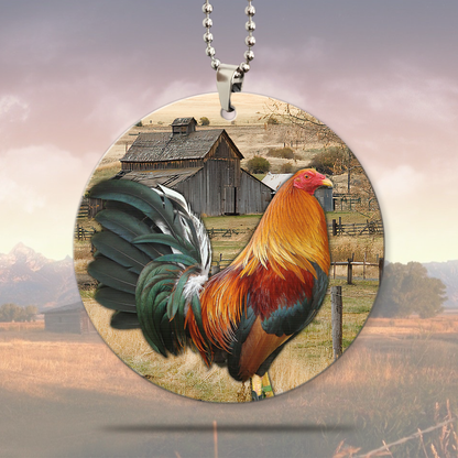 Rooster No 10 Unique Design Car Hanging Ornament