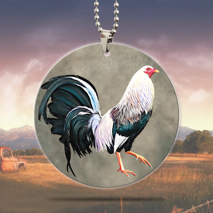 Rooster No 12 Unique Design Car Hanging Ornament