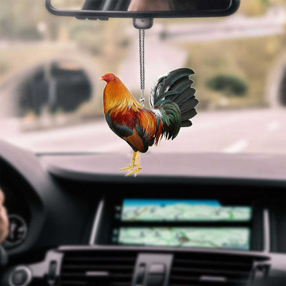 Rooster No 3 Unique Design Car Hanging Ornament