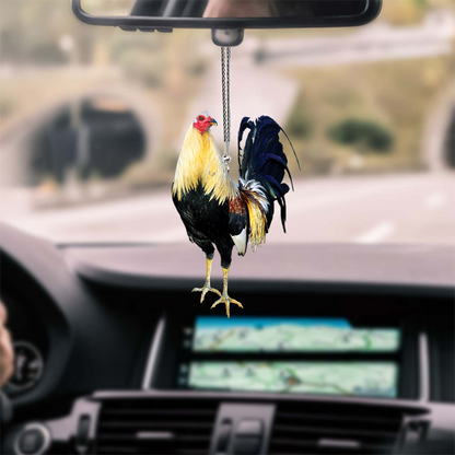 Rooster No 5 Unique Design Car Hanging Ornament