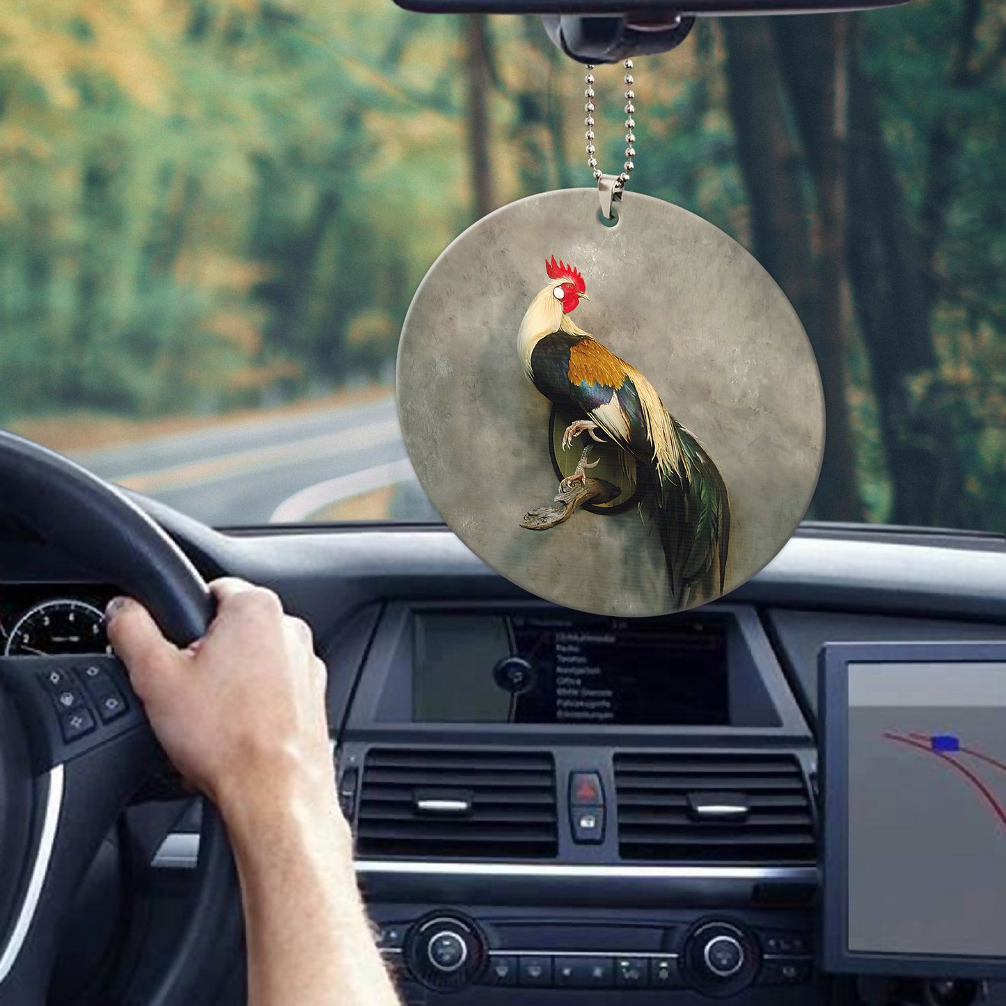 Rooster No 11 Unique Design Car Hanging Ornament