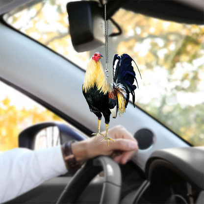 Rooster No 5 Unique Design Car Hanging Ornament