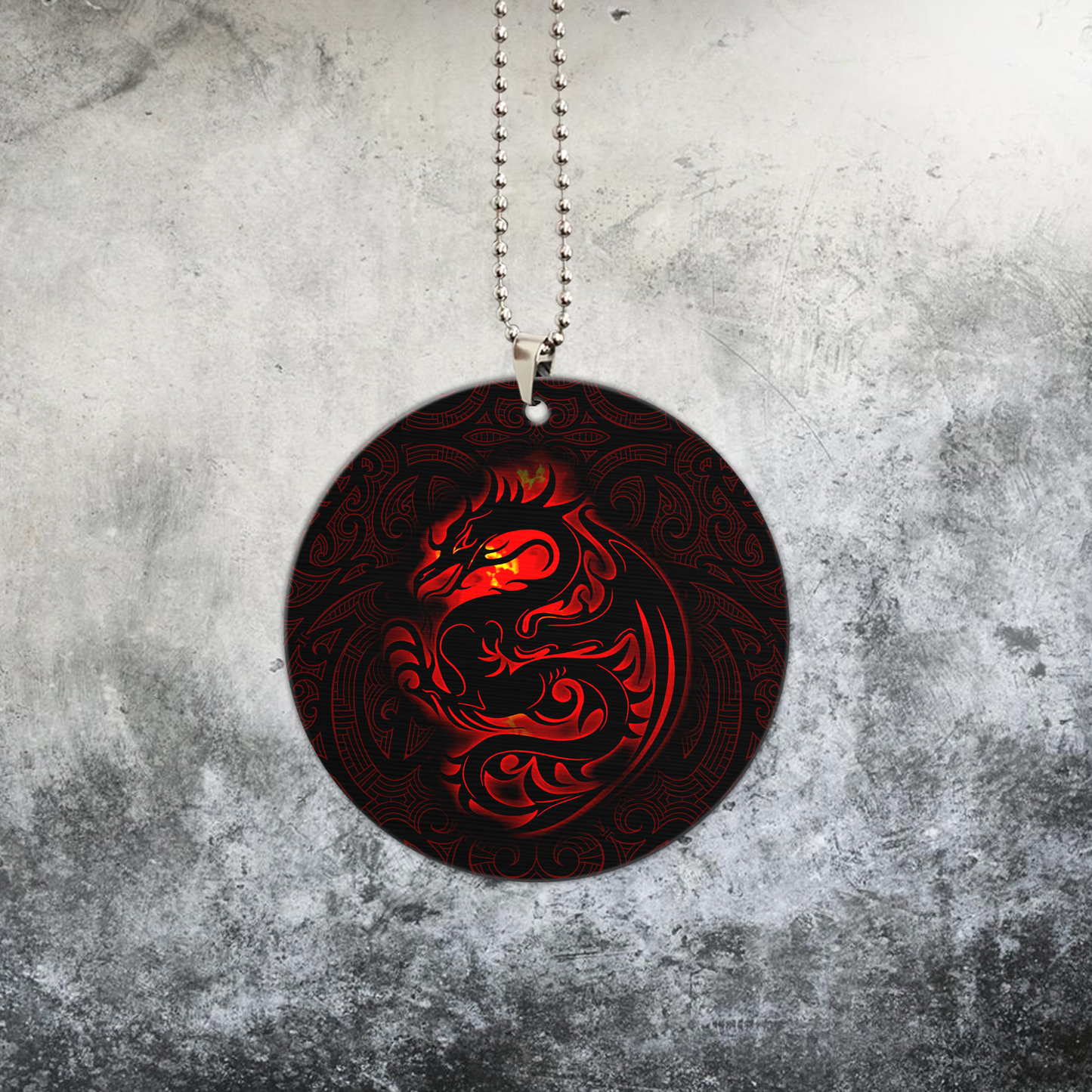 Tribal Dragon Unique Design Car Hanging Ornament