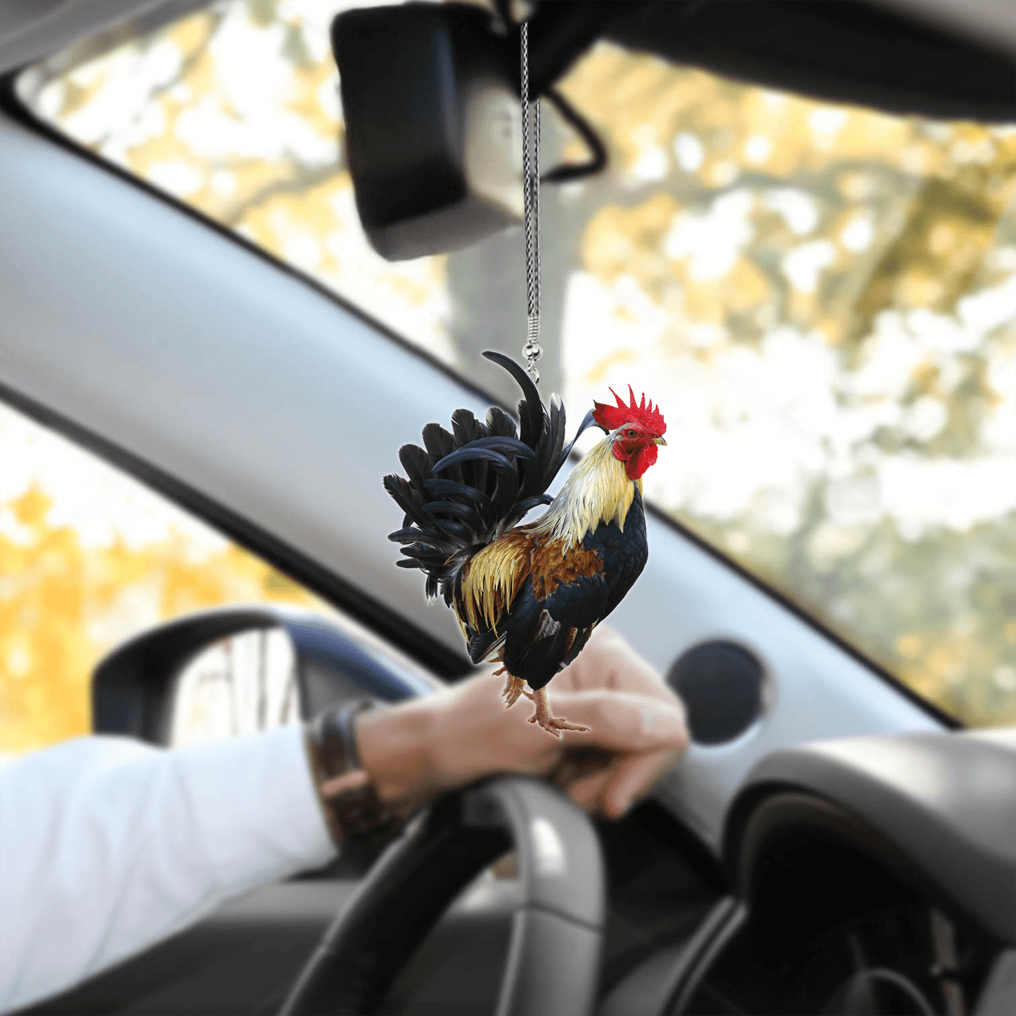 Rooster No 6 Unique Design Car Hanging Ornament