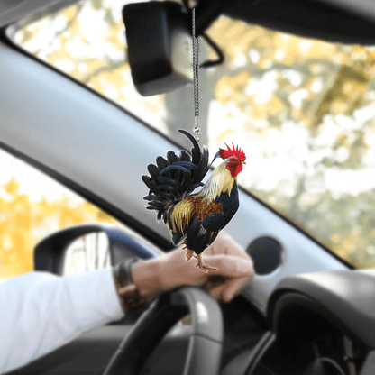 Rooster No 6 Unique Design Car Hanging Ornament