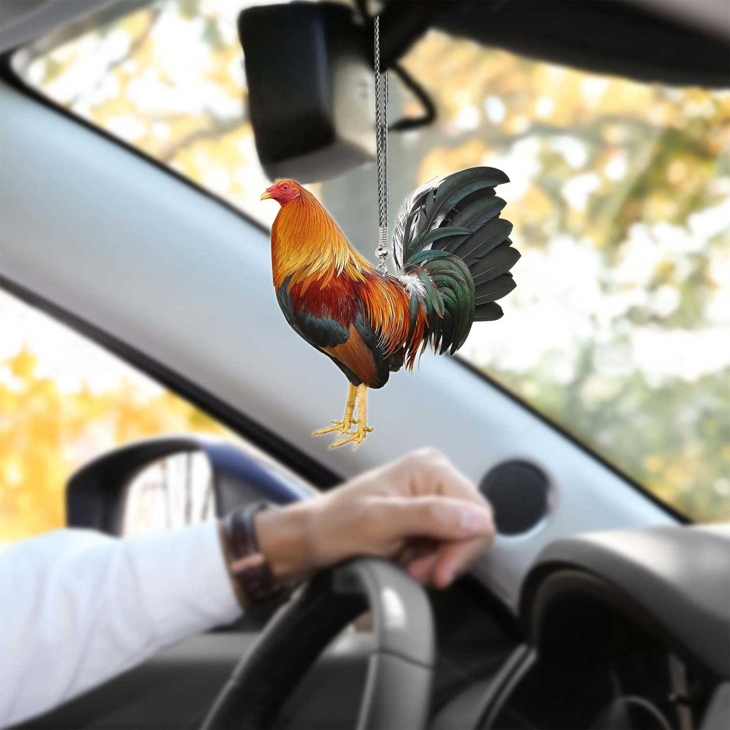 Rooster No 3 Unique Design Car Hanging Ornament