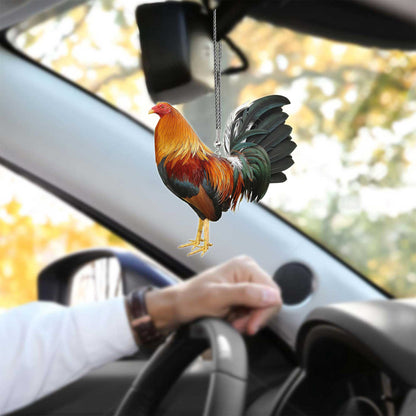 Rooster No 3 Unique Design Car Hanging Ornament