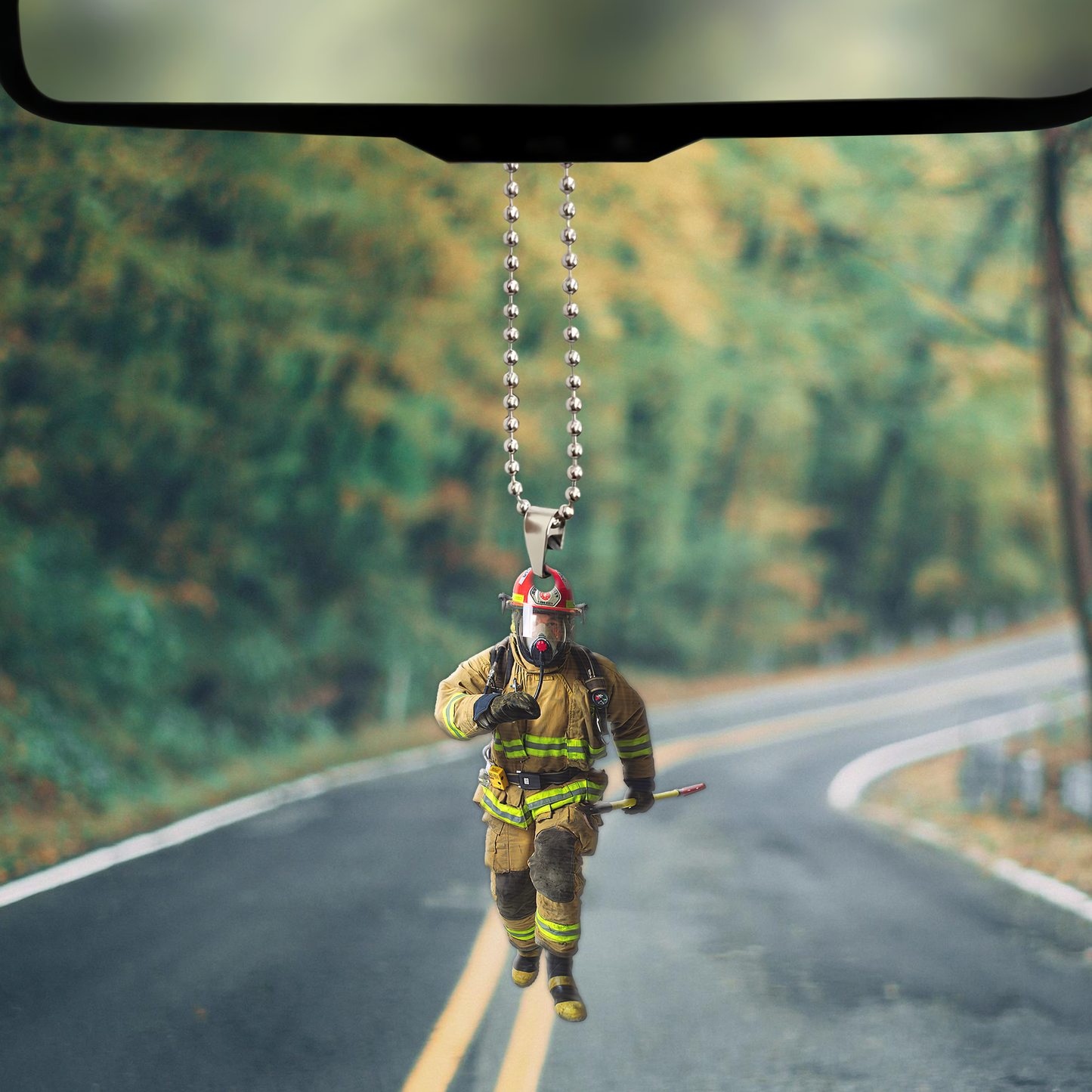 Firefighter Unique Design Car Hanging Ornament MH17042104