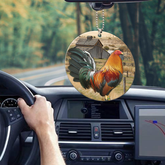 Rooster No 10 Unique Design Car Hanging Ornament