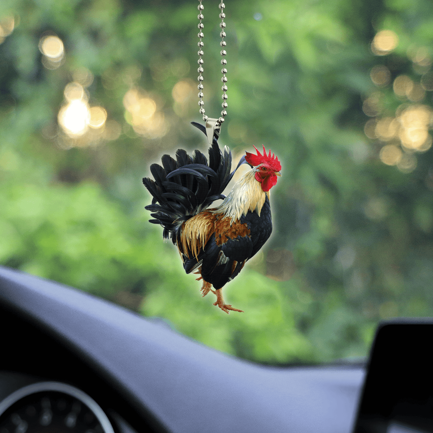 Rooster No 6 Unique Design Car Hanging Ornament